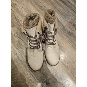 Cliffs by White Mountain Women's Hiking Style Boot, 7.5 M US,Winter White/Fabric